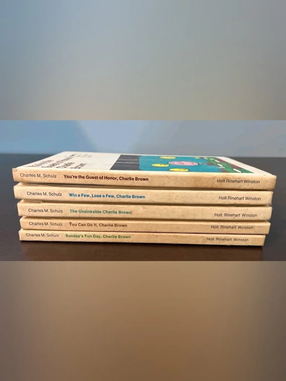 PEANUTS BOOKS LOT Of 5 - Charlie Brown Hardcover Charles M. Schulz 1965-1974